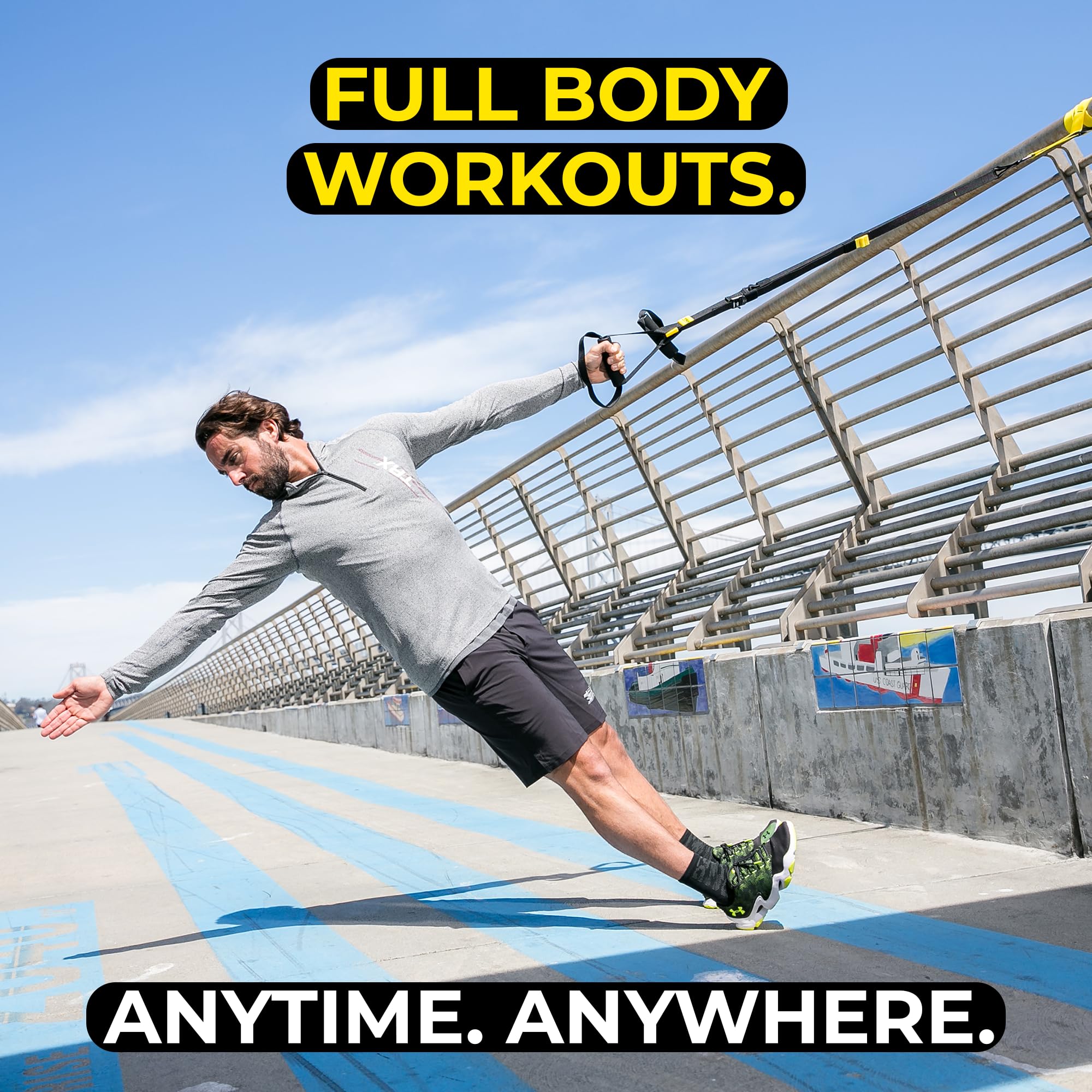 TRX GO app on smartphone guiding a workout for structured training benefit