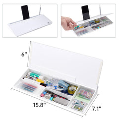 TSJ OFFICE close-up tempered glass surface showing smooth erasable finish