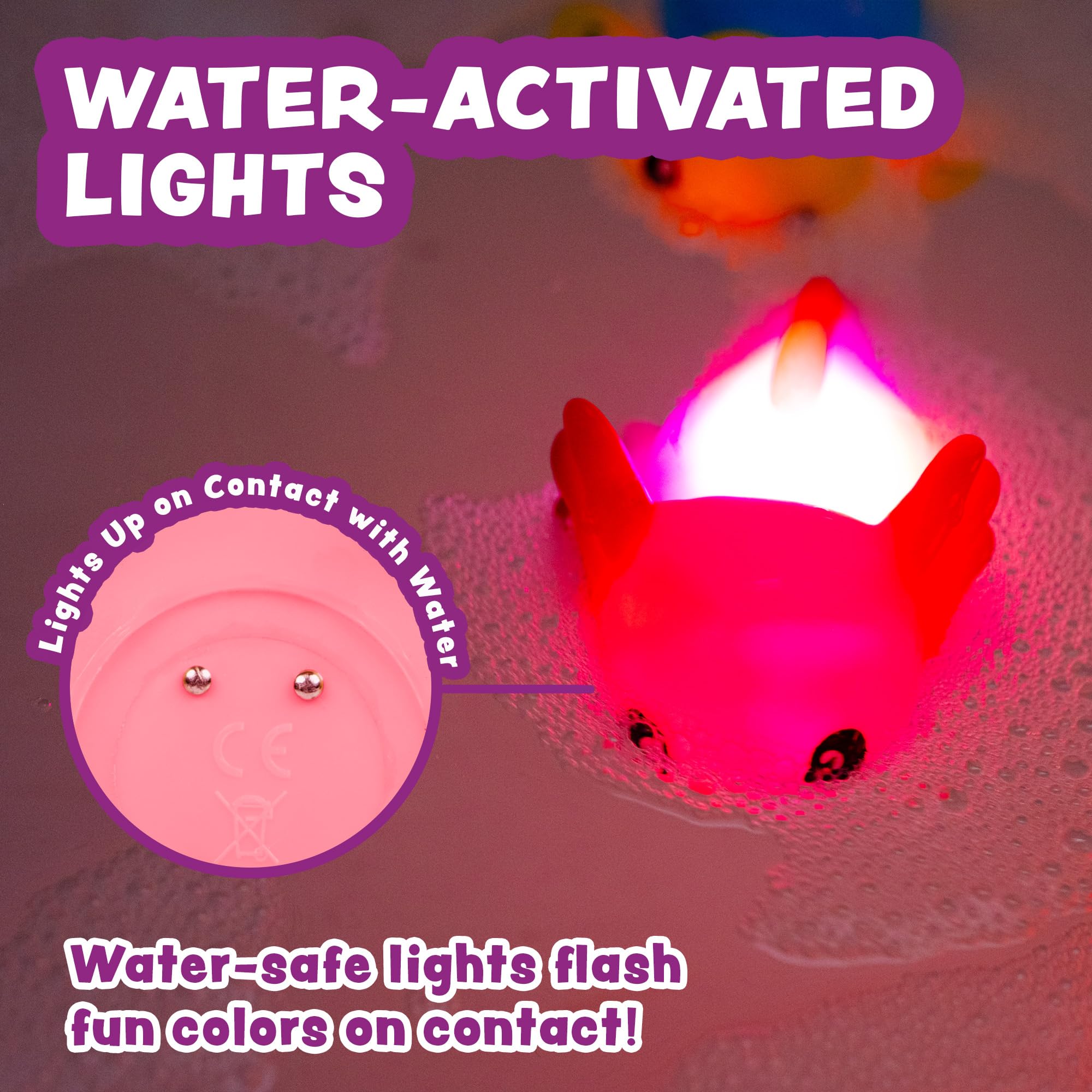 Tub Works medusa primer plano de la luz multicolor que estimula sentidos