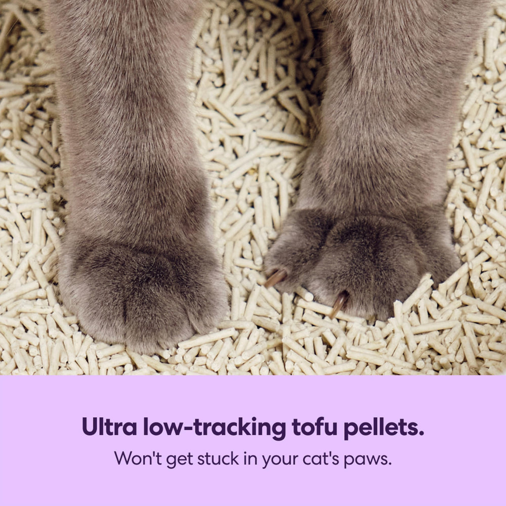 TUFT + PAW textura de pellets de tofu mostrando absorción y aspecto fino