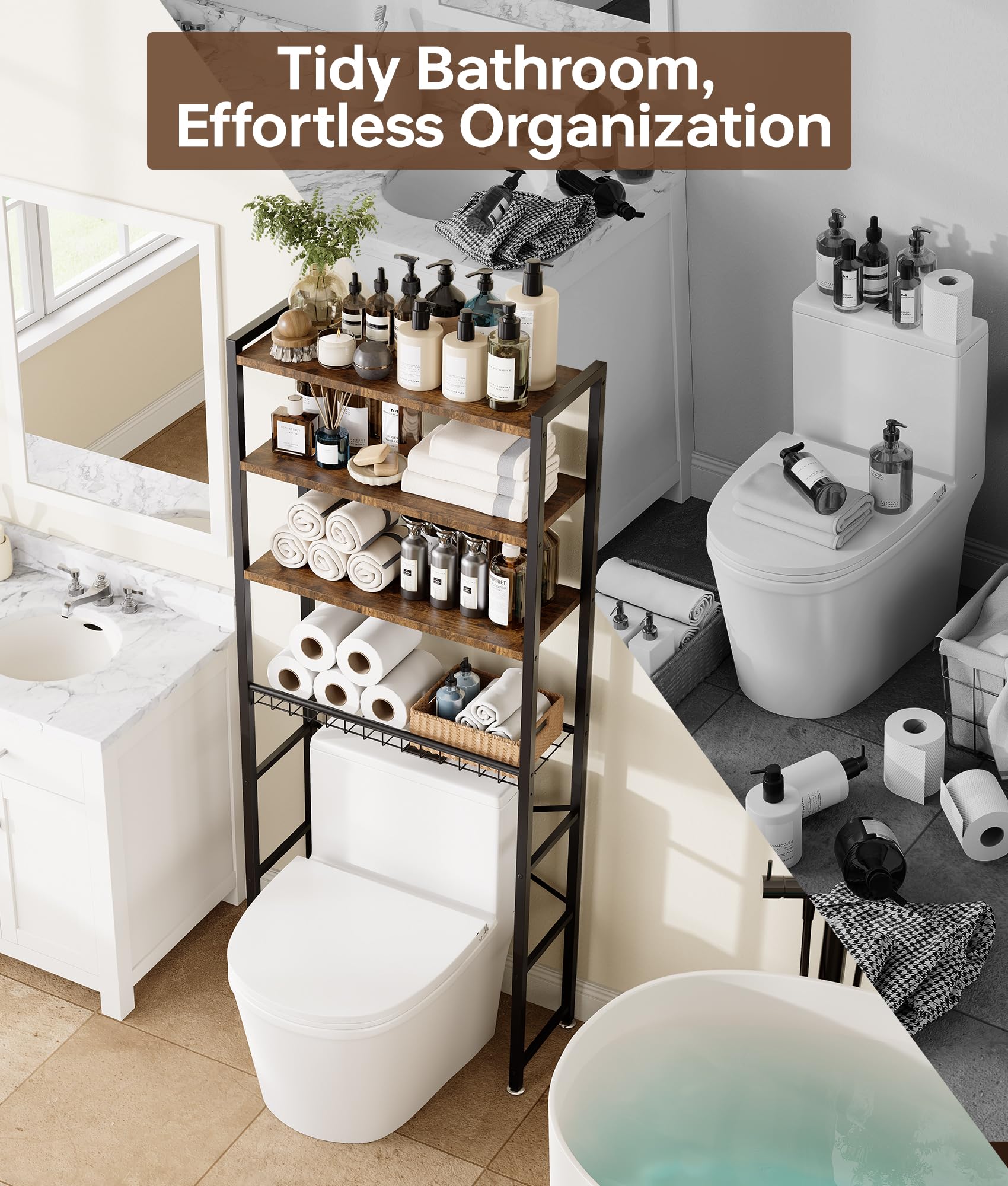 Tujurich comparación de escala junto a un inodoro para comprobar compatibilidad