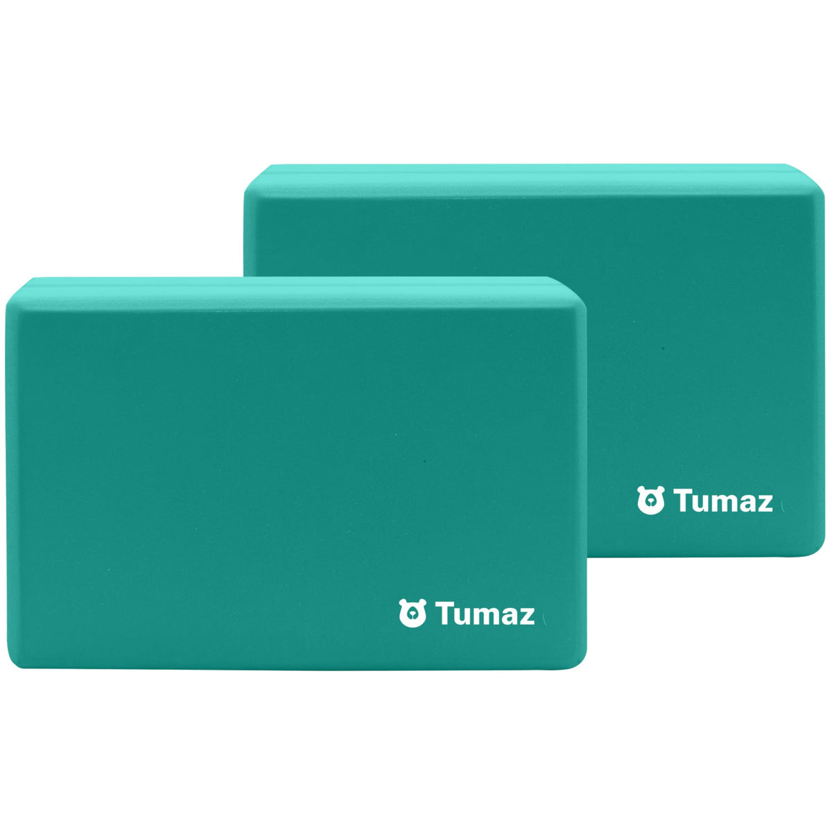 Tumaz frontal pack 2 piezas mostrando colores teal y purple y beneficio de soporte estable