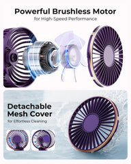TUNISE ventilador plegado listo para guardar, fácil de transportar