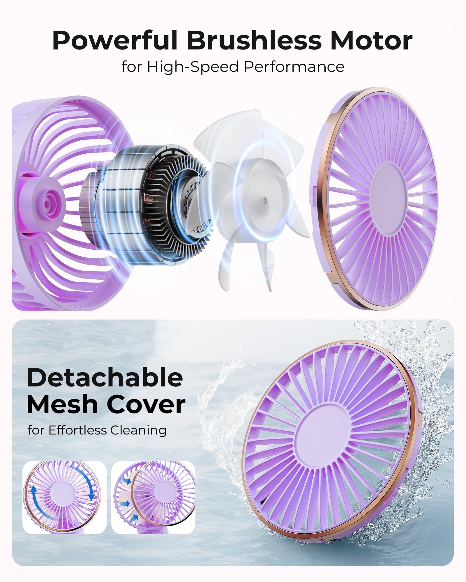 TUNISE ventilador plegado ocupando poco espacio ideal para viajes
