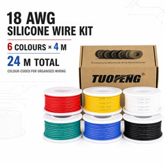 TUOFENG rollos de seis colores alineados para identificación visual