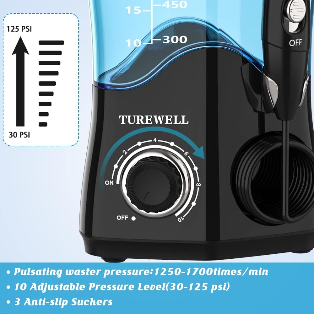 TUREWELL chorro de agua en detalle demostrando acción pulsátil para eliminación de restos