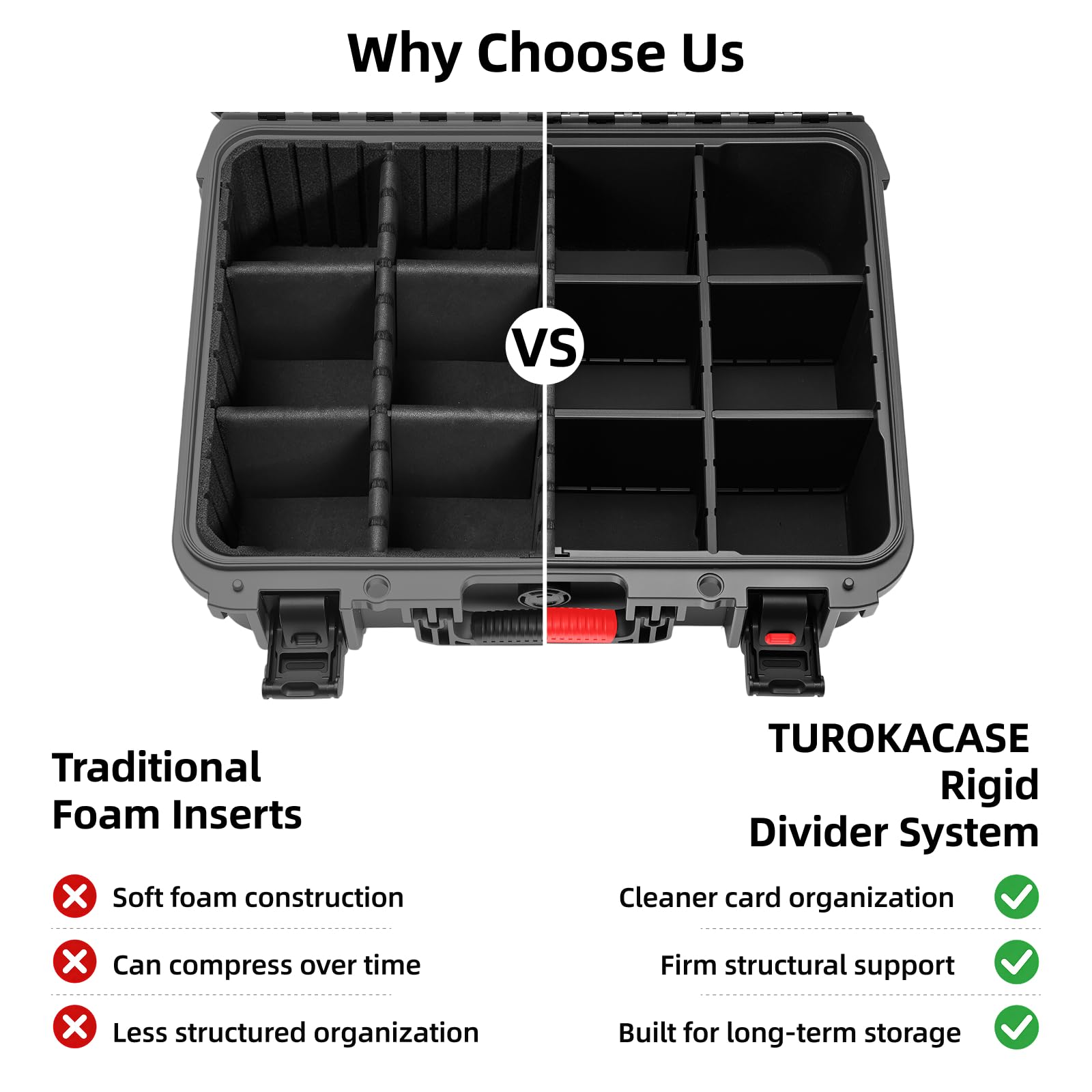 Turokacase primer plano material PP resistente para impactos duraderos