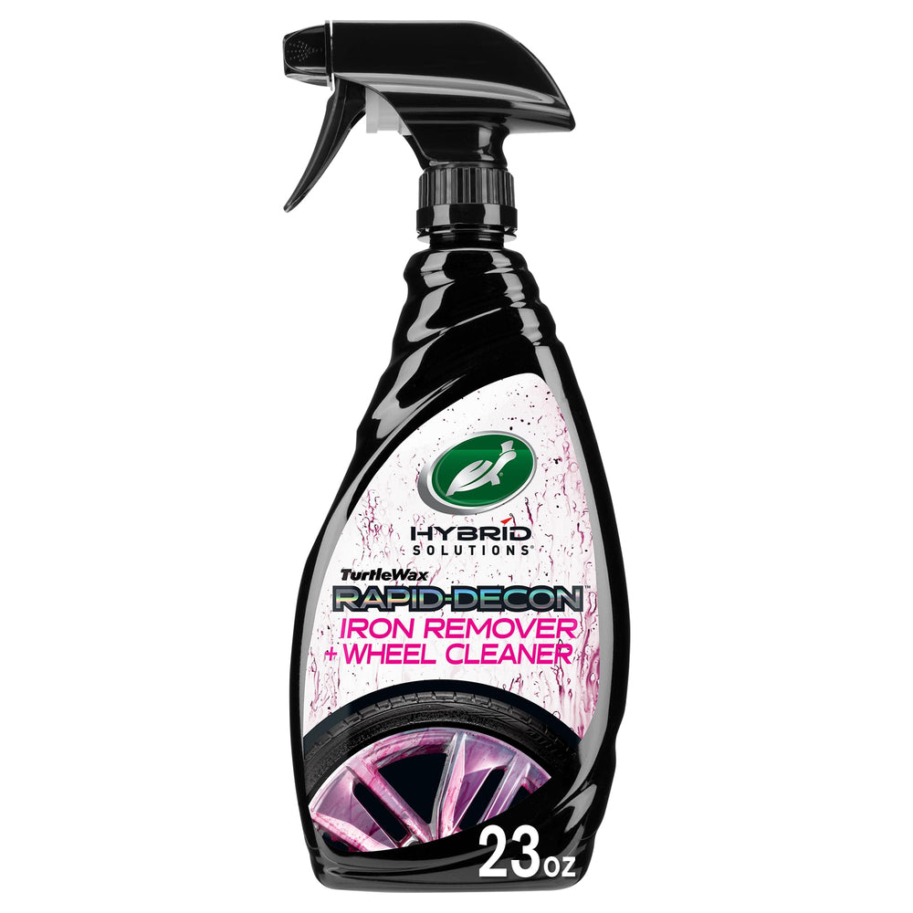 Turtle Wax botella frontal mostrando diseño y etiquetado para identificación rápida