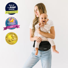 TushBaby primer plano del asiento sin espuma y su textura resistente