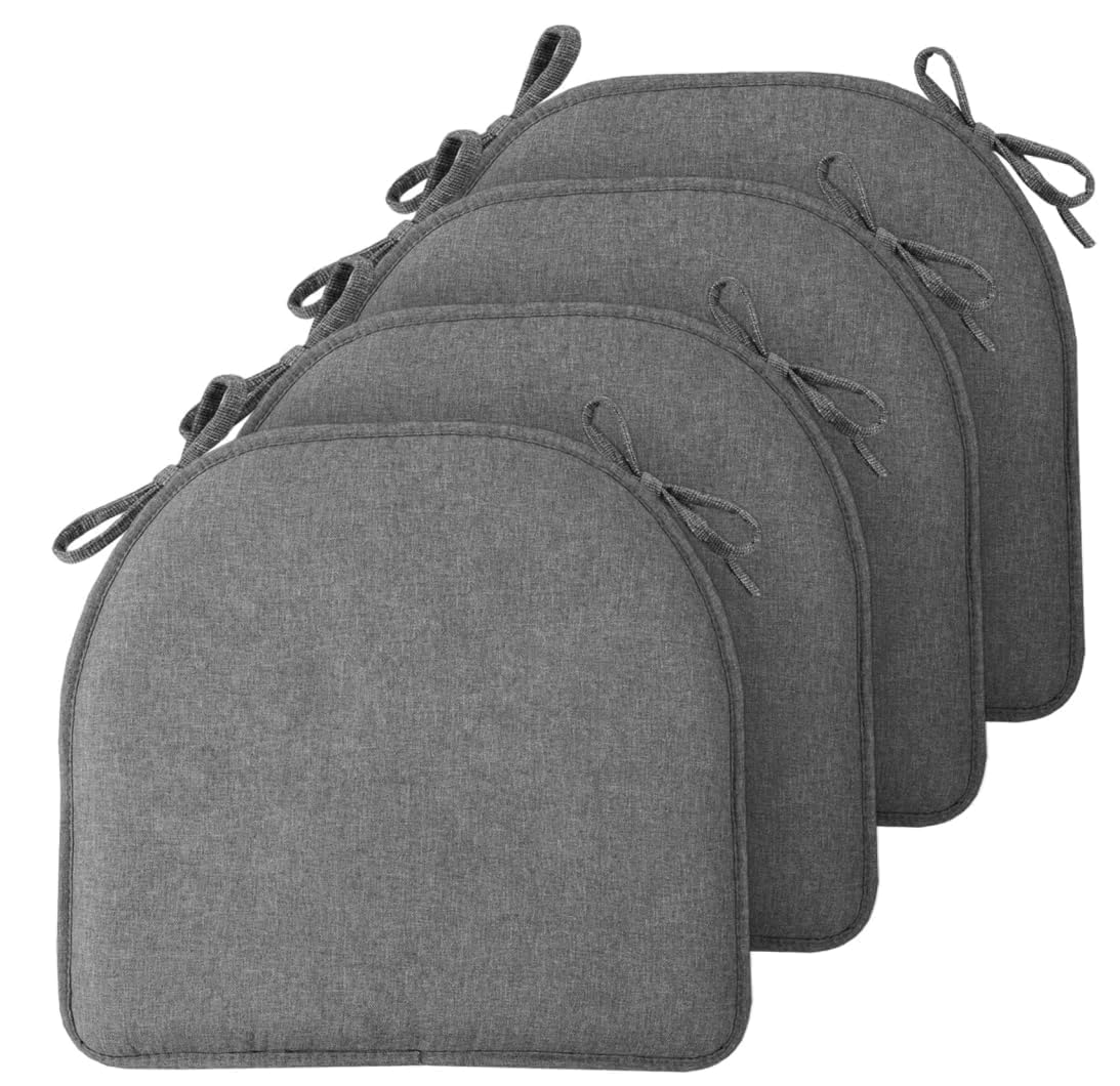TushGuard vista frontal del pack de 4 cojines gris, comodidad inmediata