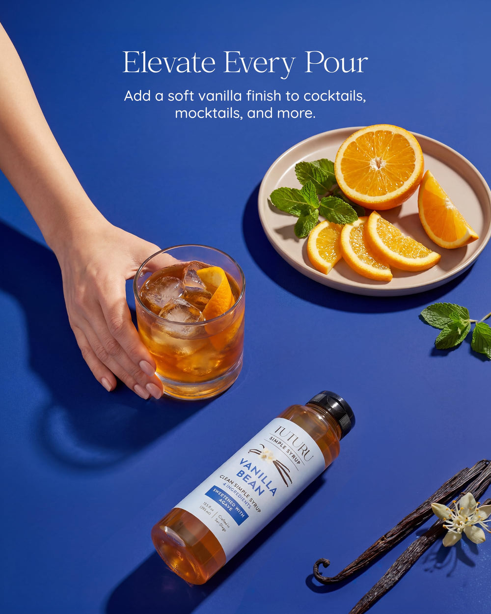 Tuturu etiqueta legible con ingredientes reales y beneficios limpios