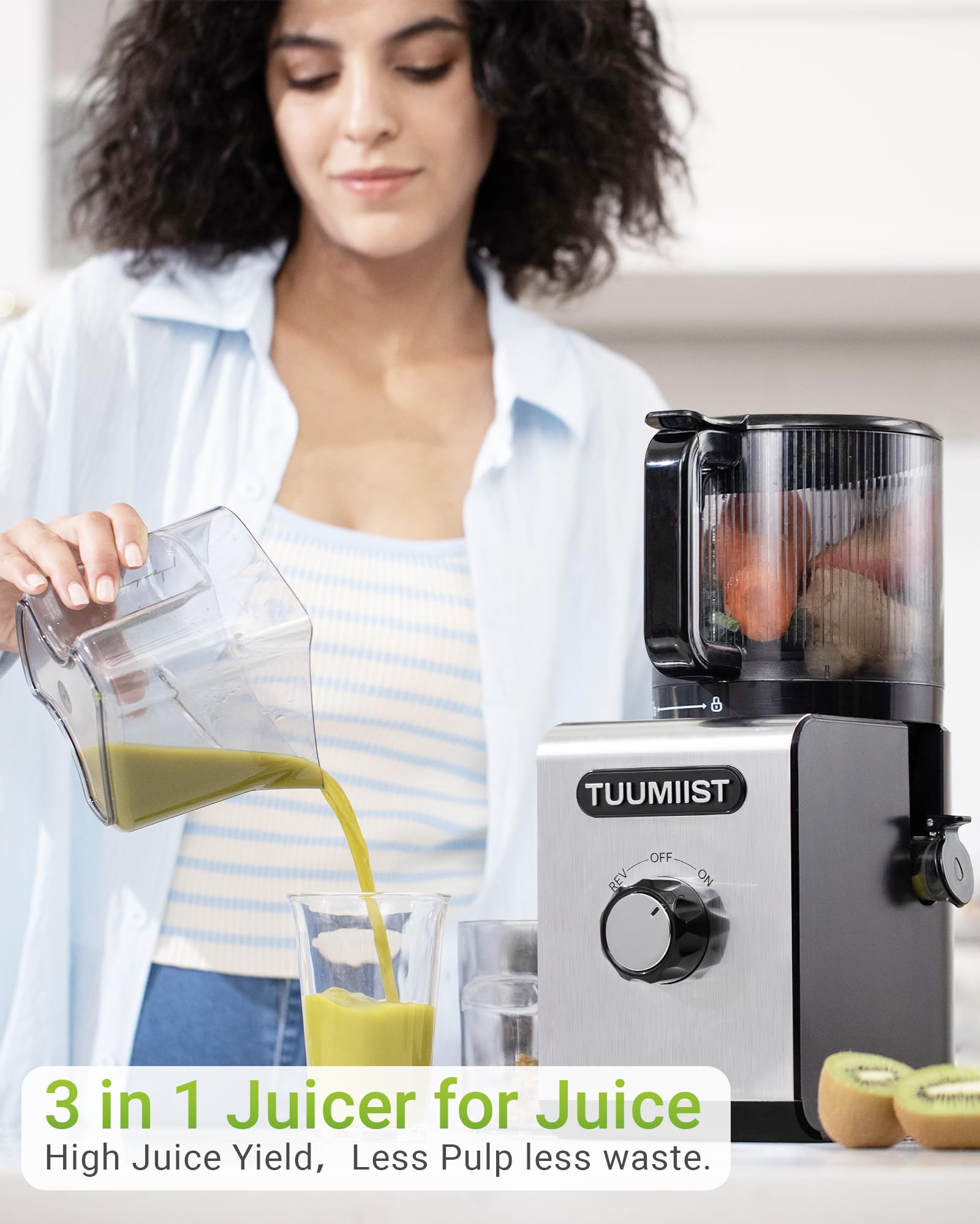TUUMIIST depósito de 100 oz para jugos por lotes y preparación manos libres