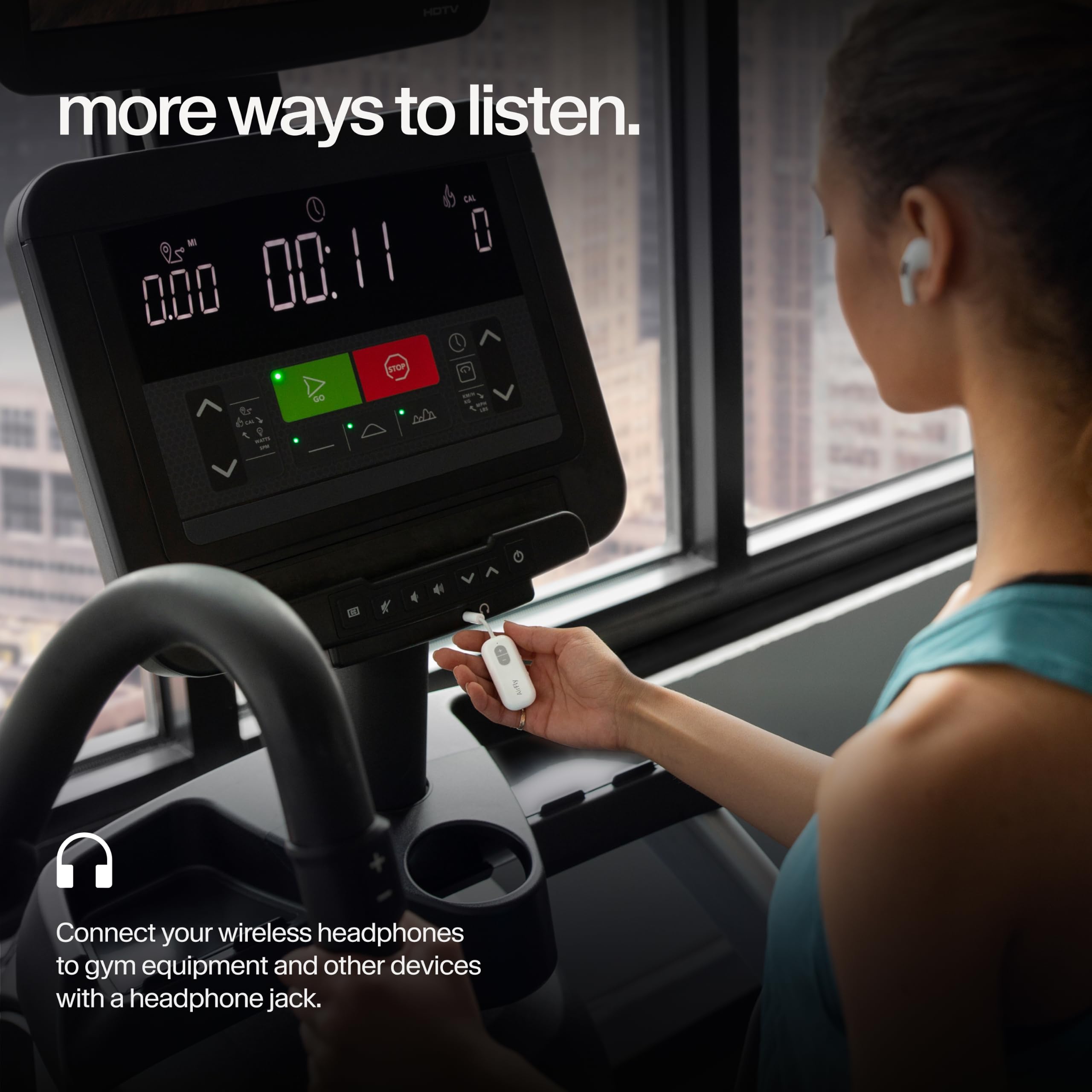 Twelve South AirFly SE enfoque en botones de volumen mostrando control táctil inmediato
