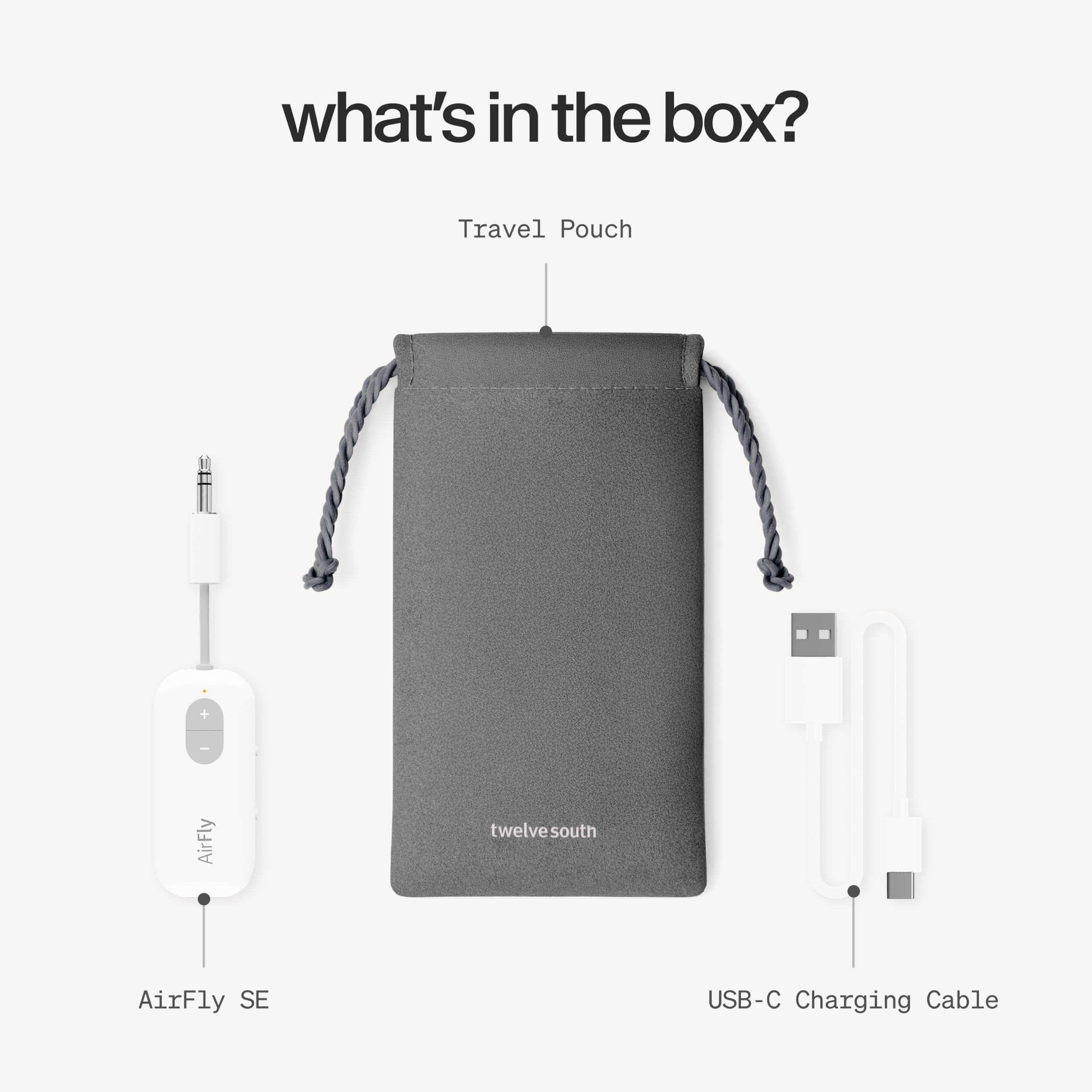 Twelve South AirFly SE en mochila de viaje ilustrando compatibilidad con estilo de vida móvil