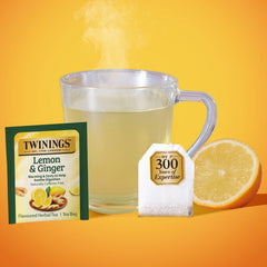Twinings bolsita infusionándose para preparar rápidamente
