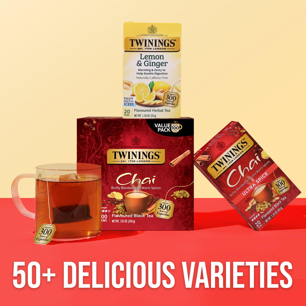 Twinings escena lifestyle en cocina, sugiere placer diario y conveniencia