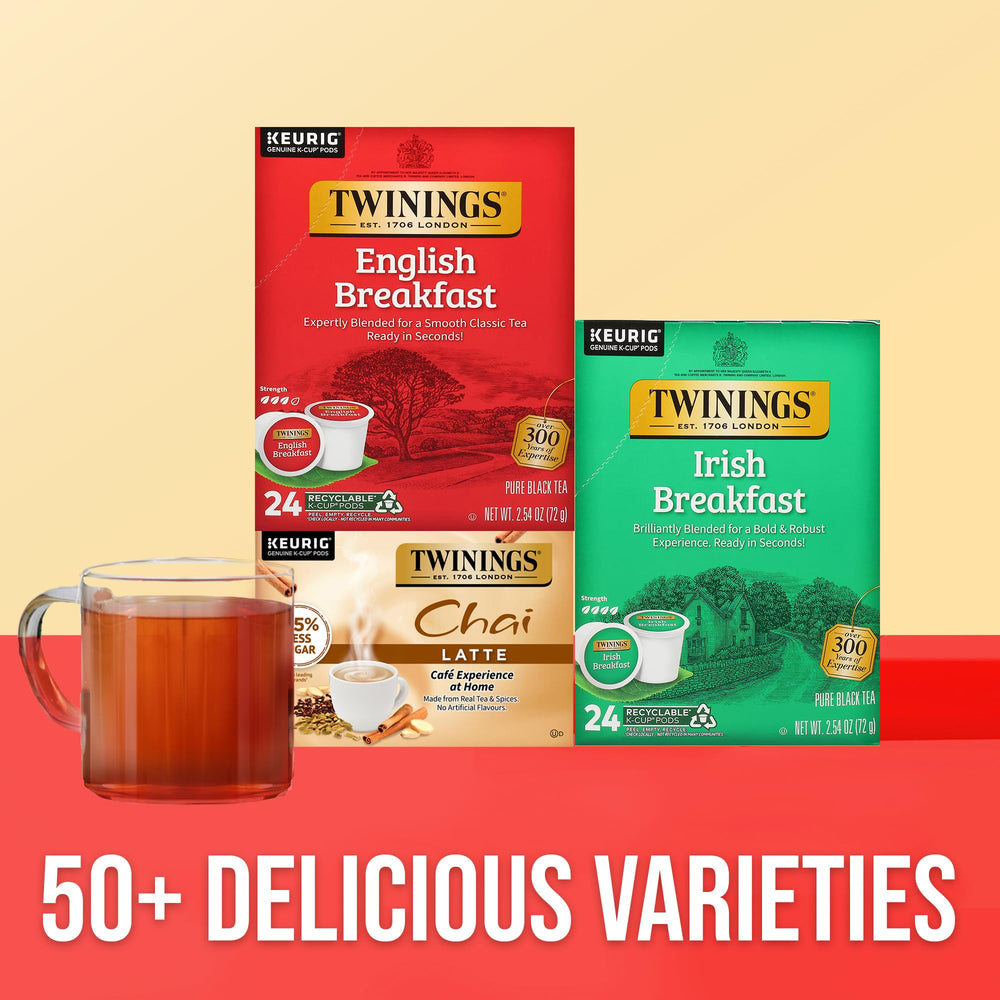 Twinings etiqueta con información de origen y compromiso responsable