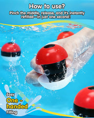 TwinkleTrove niños jugando en piscina con las bolas, promoviendo diversión segura al aire libre