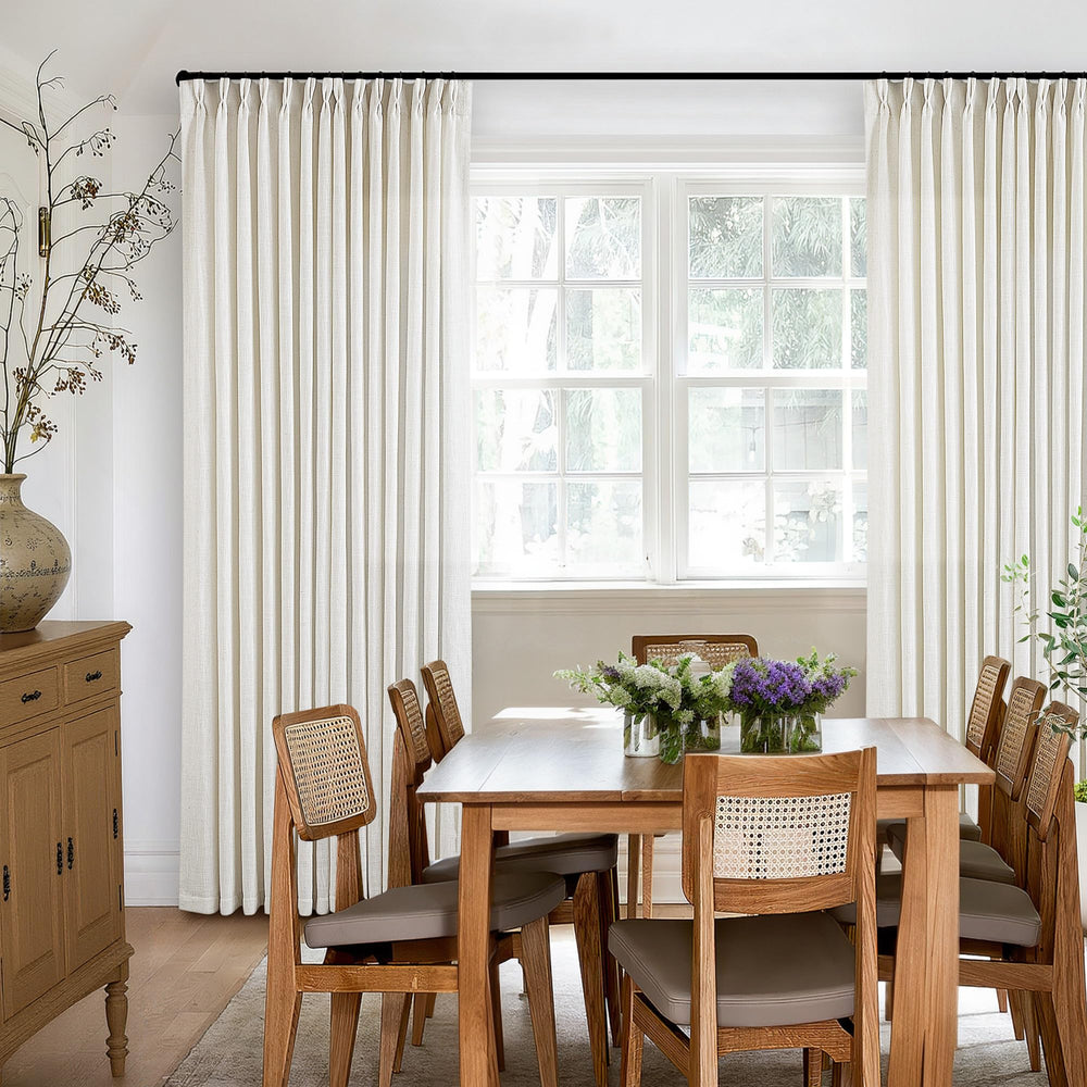 TWODRAPES anillas metálicas y ganchos incluidos listos para colgar