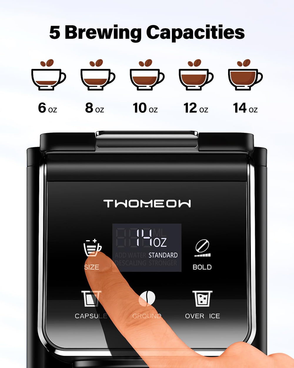 TWOMEOW filtro reutilizable y portacápsulas que permiten usar K-Cup o café molido y ahorrar