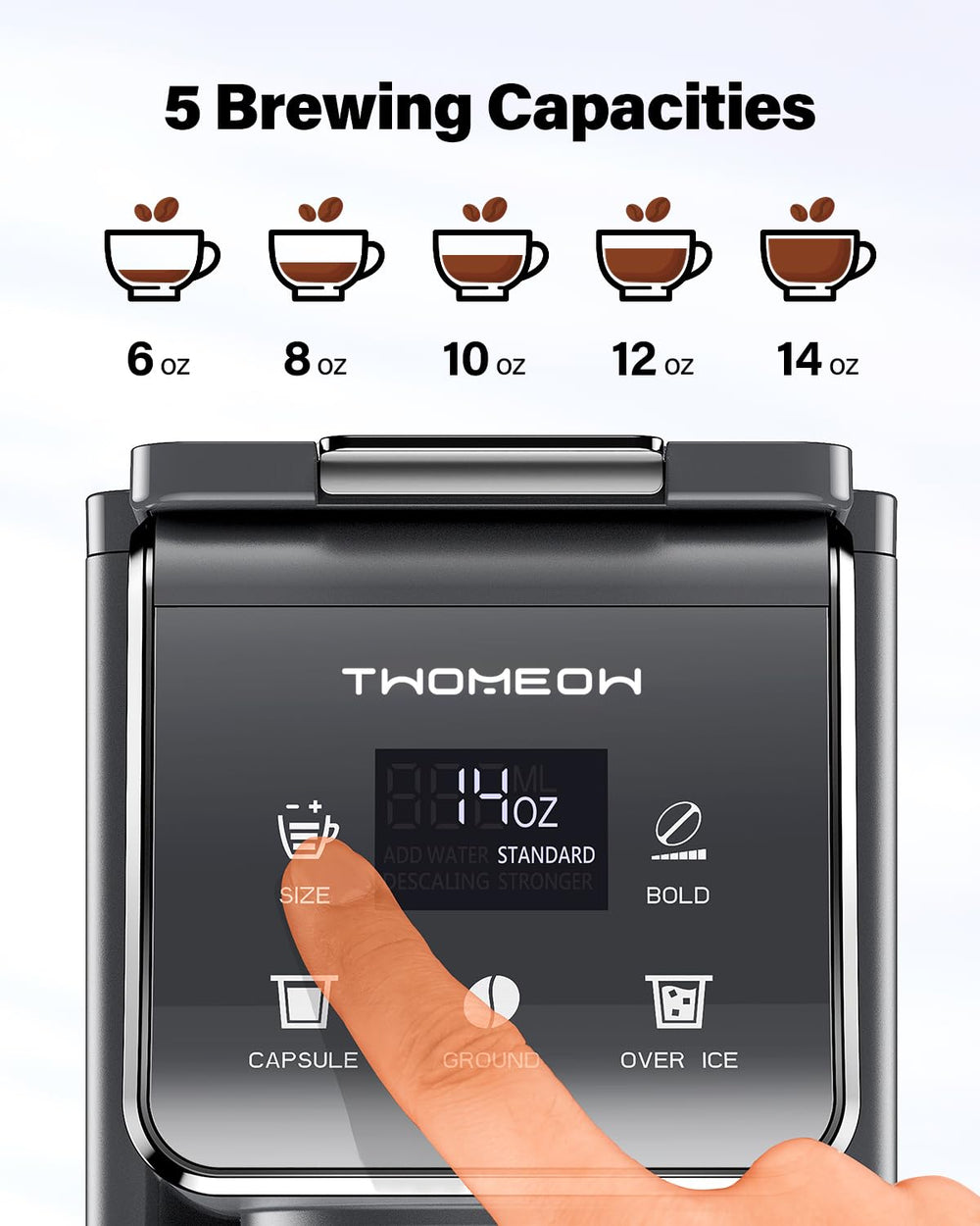 TWOMEOW preparando café con hielo para bebidas frías rápidas