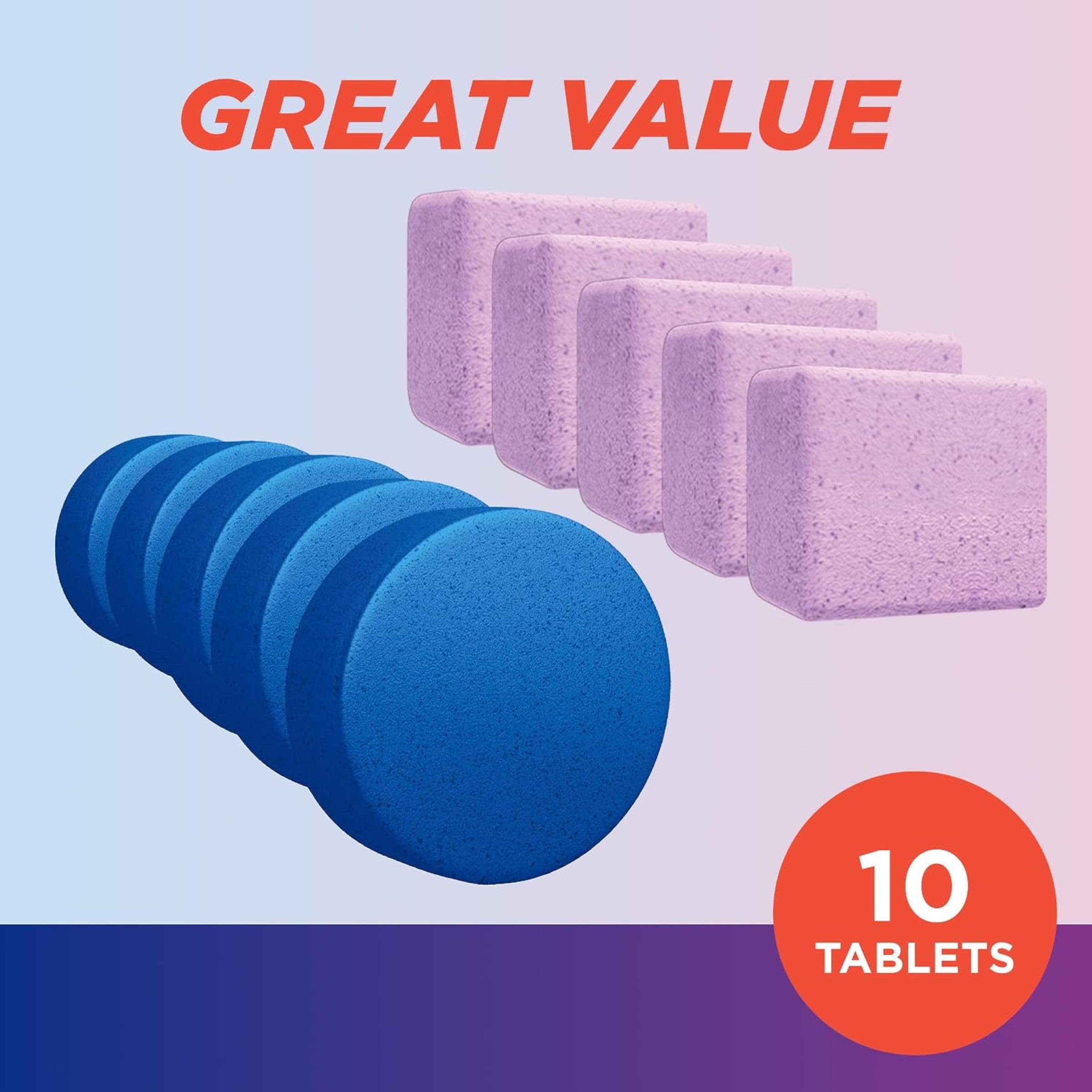 Ty-D-Bol pastilla lavanda en baño ambientado, frescura perfumada duradera