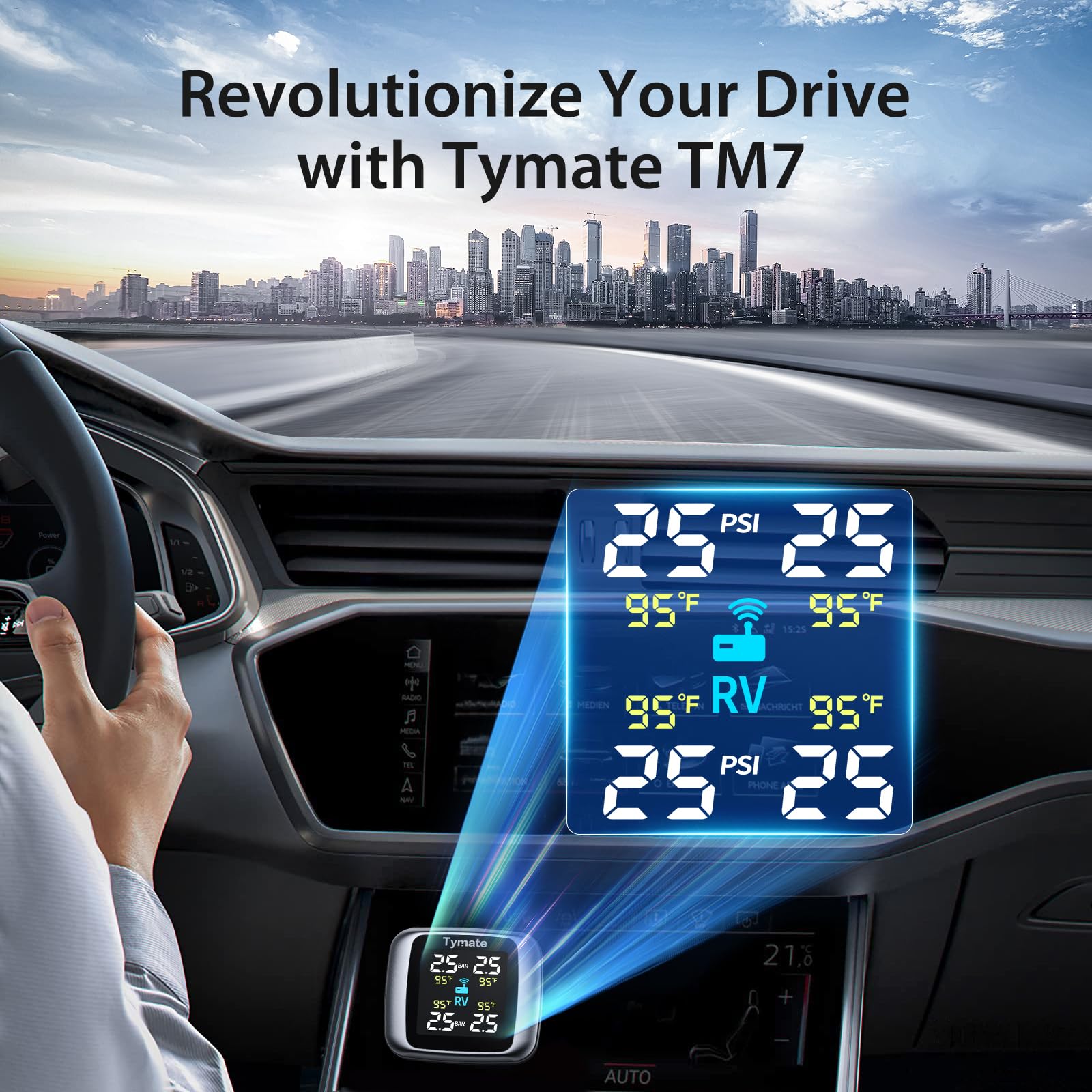 Sensor Tymate TM7 primer plano de metal resistente para fijación segura