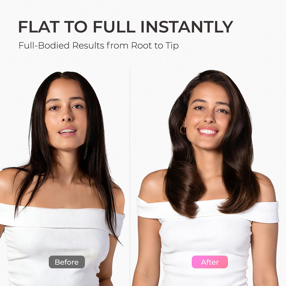 TYMO cepillo en uso secando cabello húmedo para un peinado más rápido