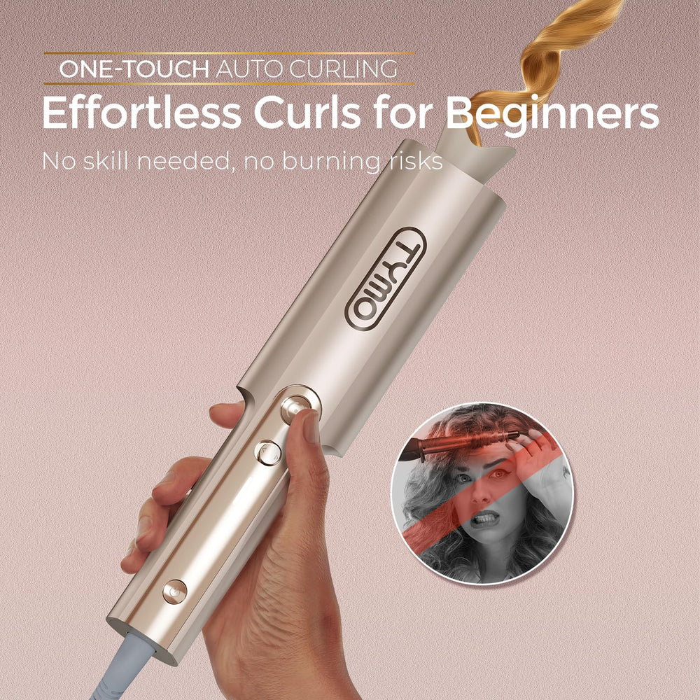 TYMO CurlPro Plus barril largo que facilita rizos en cabello largo