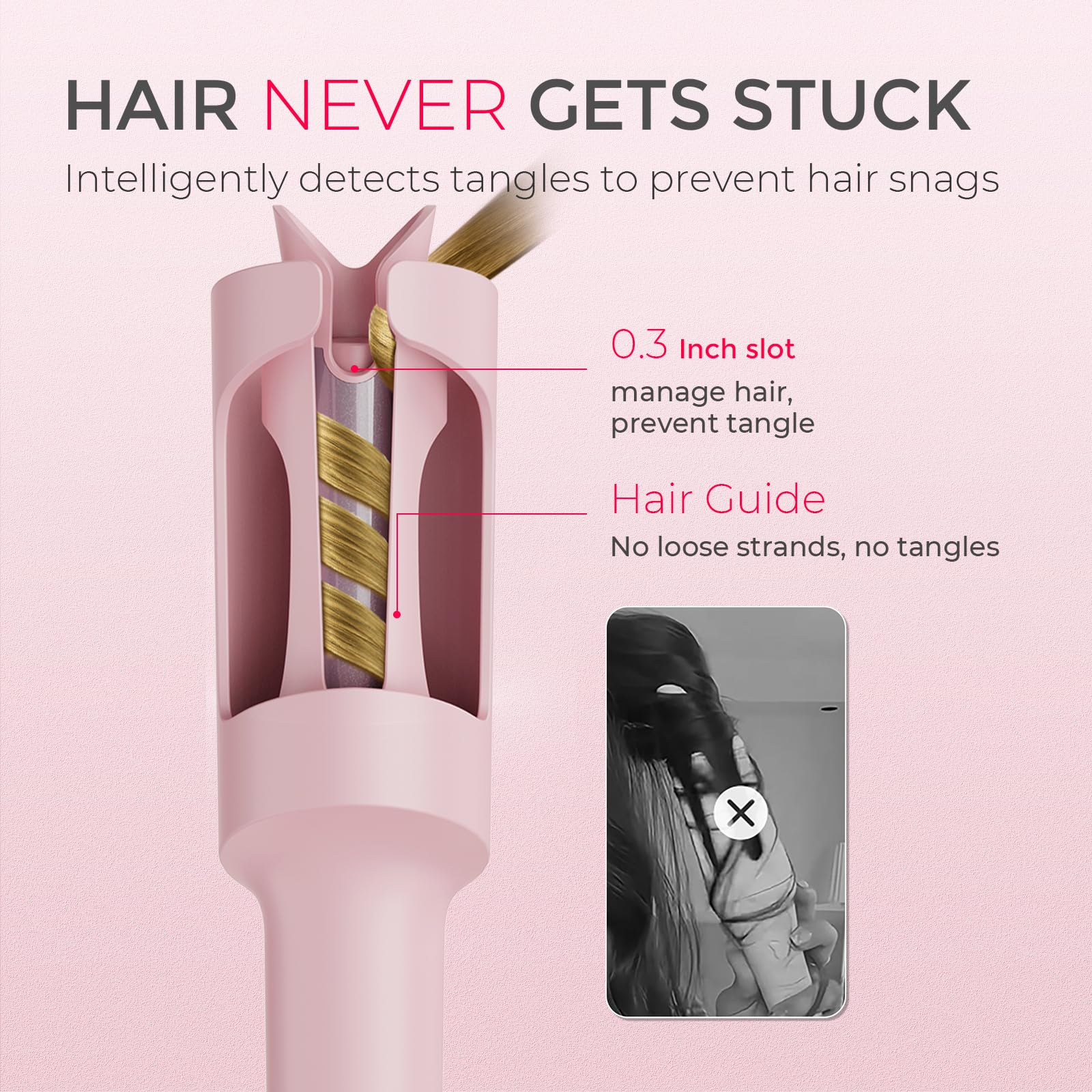 TYMO CURLPRO superficie T-GLOSS brillante que reduce frizz