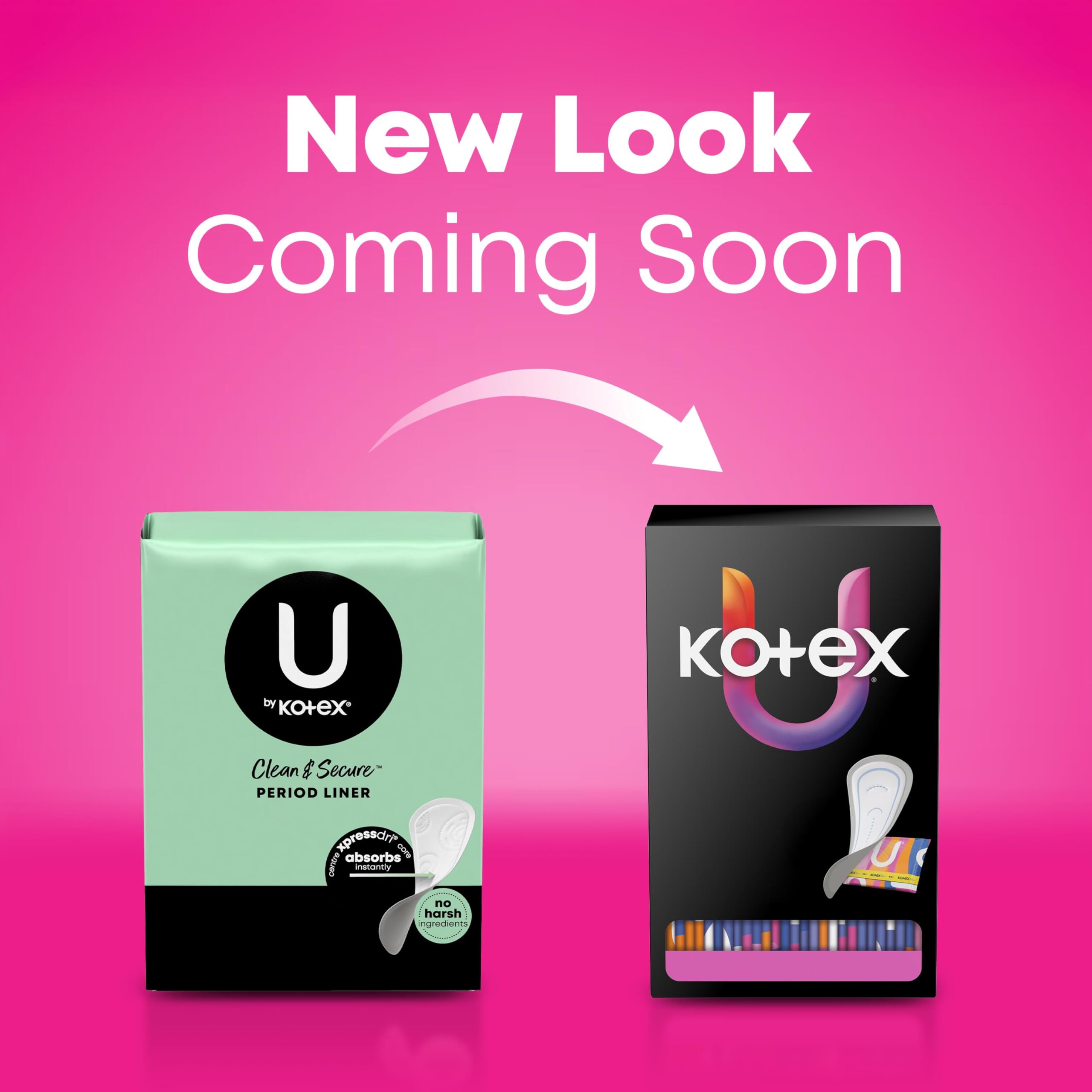 U by Kotex detalle de la textura superior suave para mayor comodidad