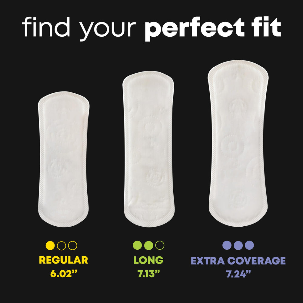 U by Kotex protector desplegado mostrando cobertura extra y delgadez