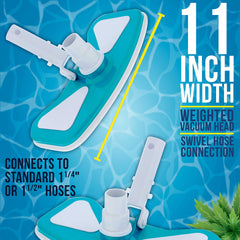 U.S. Pool Supply conexión giratoria compatible 1-1/4 y 1-1/2, montaje rápido