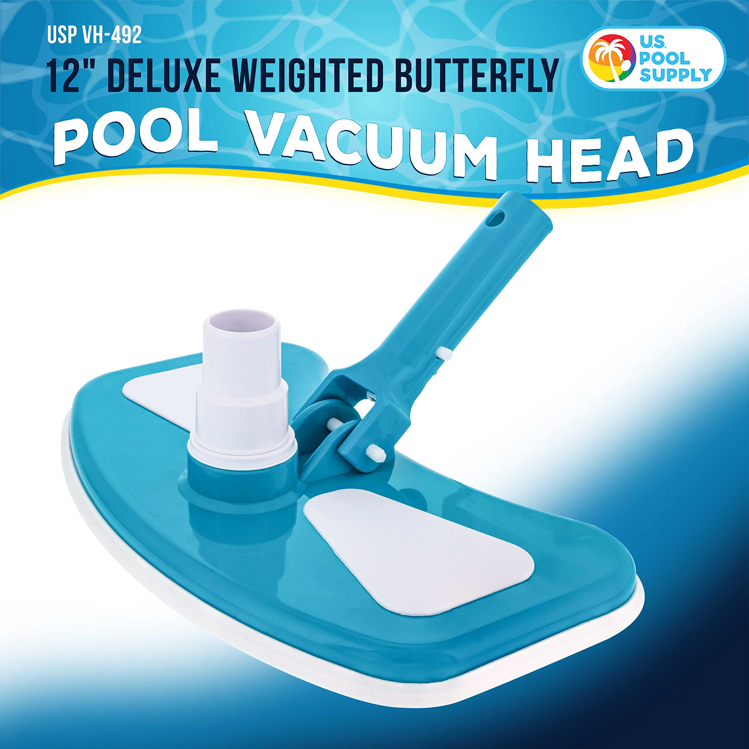 U.S. Pool Supply primer plano de cerdas de nailon resistentes para limpieza eficaz