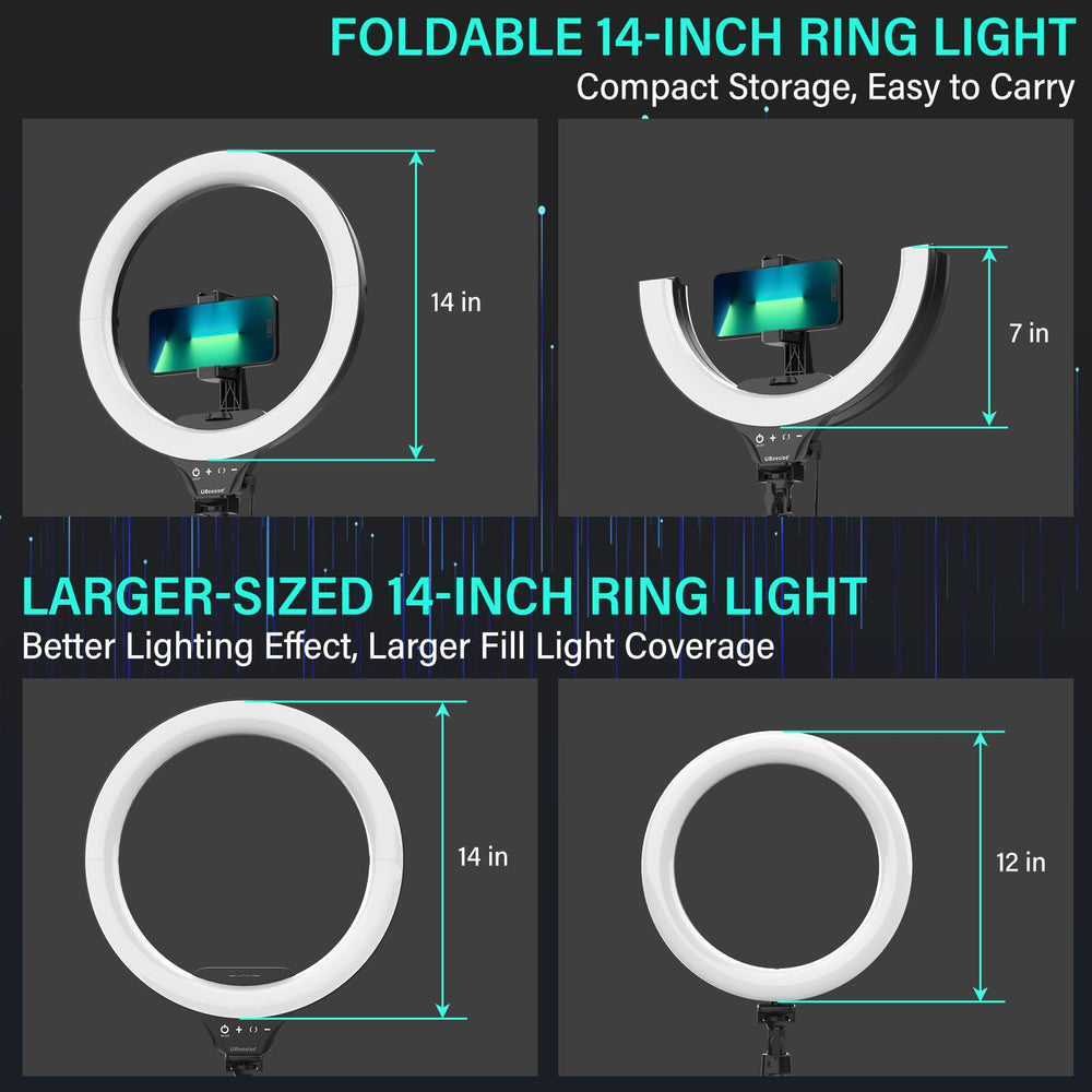 UBeesize detalle de LEDs y difusor mostrando calidad de luz suave