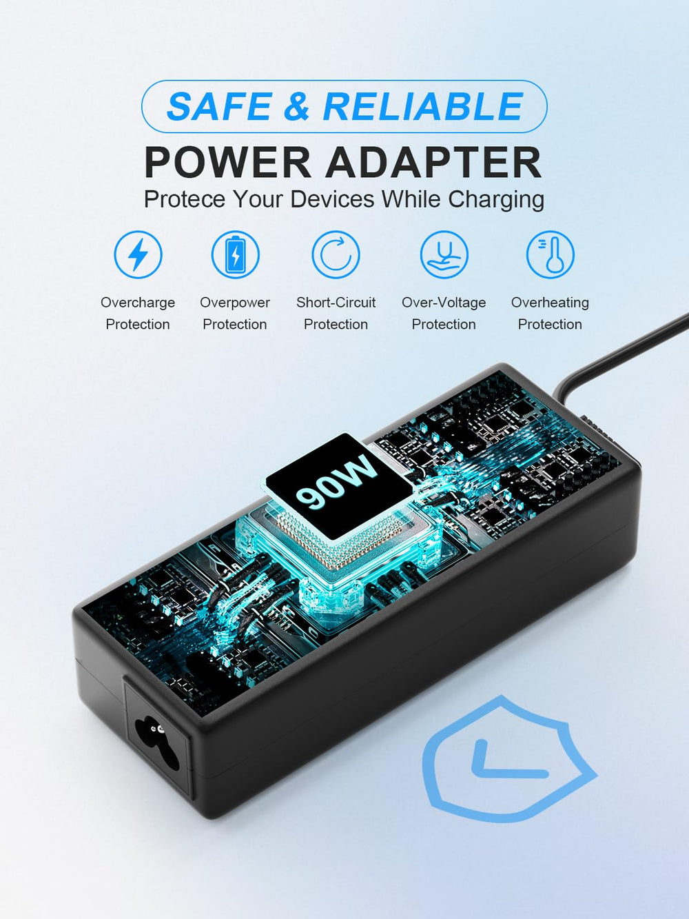 Conector DC con anillo LED UCANUUP indicando estado y facilitando comprobación rápida