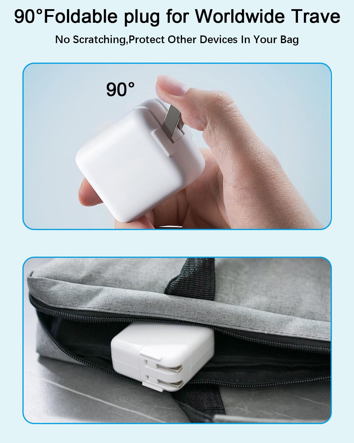 UCCRIE cargando simultáneamente iPad e iPhone con carga eficiente