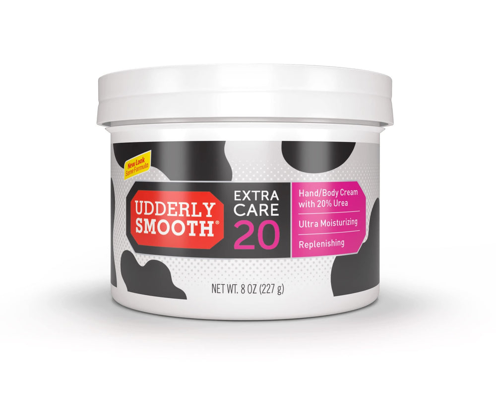 Udderly Smooth frente del envase mostrando tamaño y propósito hidratante