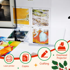 Uinkit transparencia proyectada en pantalla con imagen clara