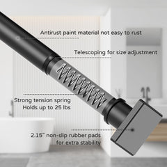 UIOSANRT tapón de goma 2.15" que evita deslizamiento y protege la pared
