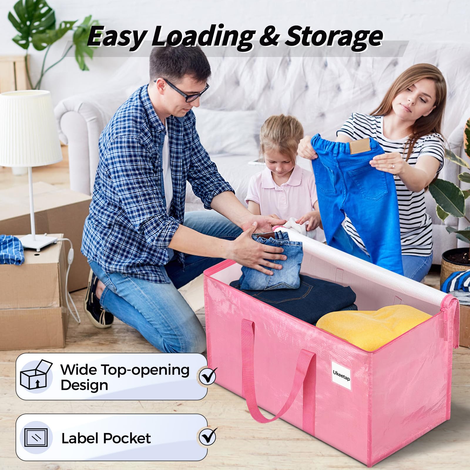 ukee tap bolsa junto a caja para comparar tamaño práctico