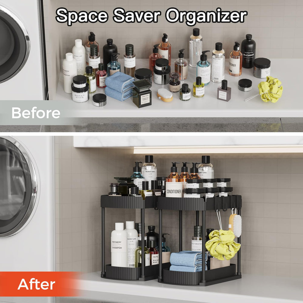 ukee tap organizadores colocados bajo fregadero optimizando espacio y orden