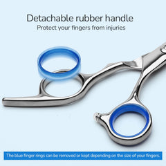 ULG tijeras en mano durante corte para ergonomía y control superior