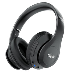 Uliptz vista frontal del auricular mostrando diseño plegable y apariencia profesional