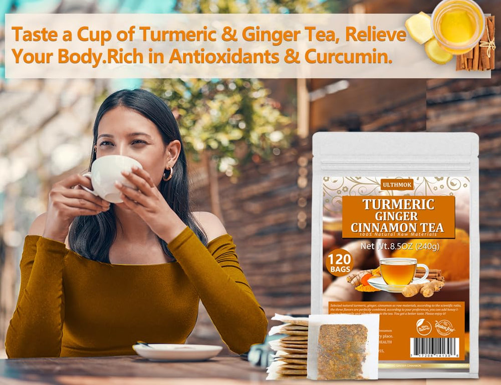 ULTHMOK escena de estilo de vida con té, relajación y rutina saludable