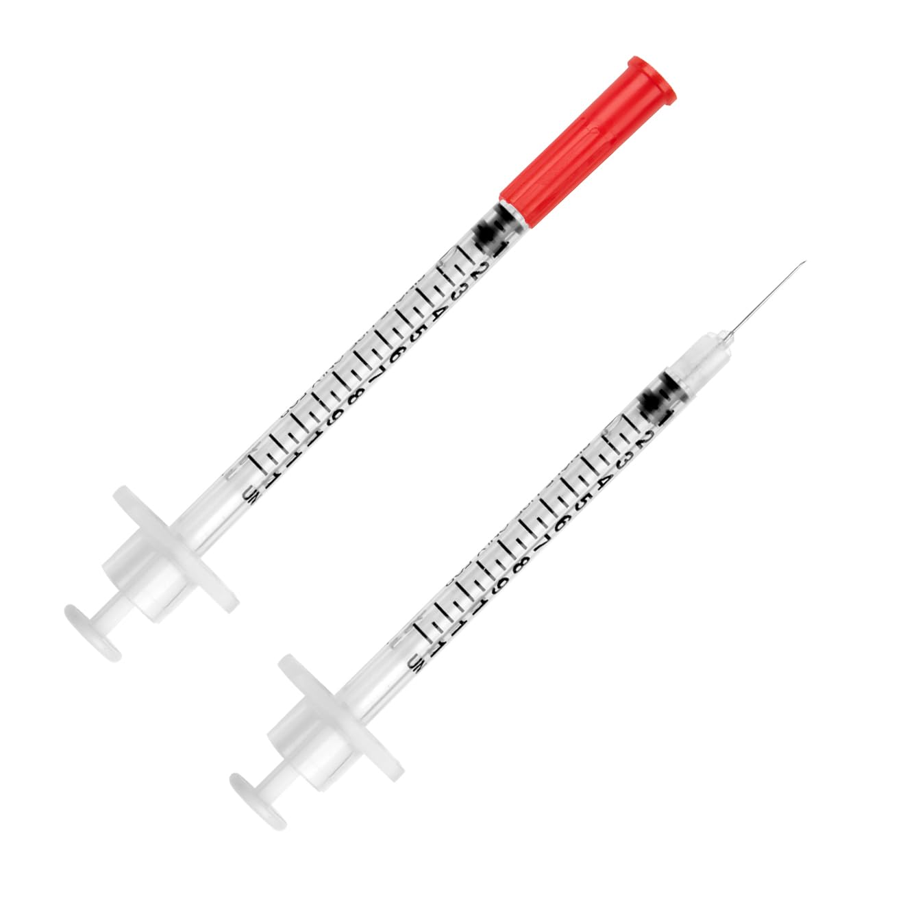 UltiCare UltiGuard jeringa primer plano con aguja 29G y comodidad al inyectar
