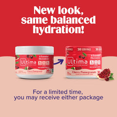 Ultima Replenisher scoop filled with powder ready to mix for easy serving