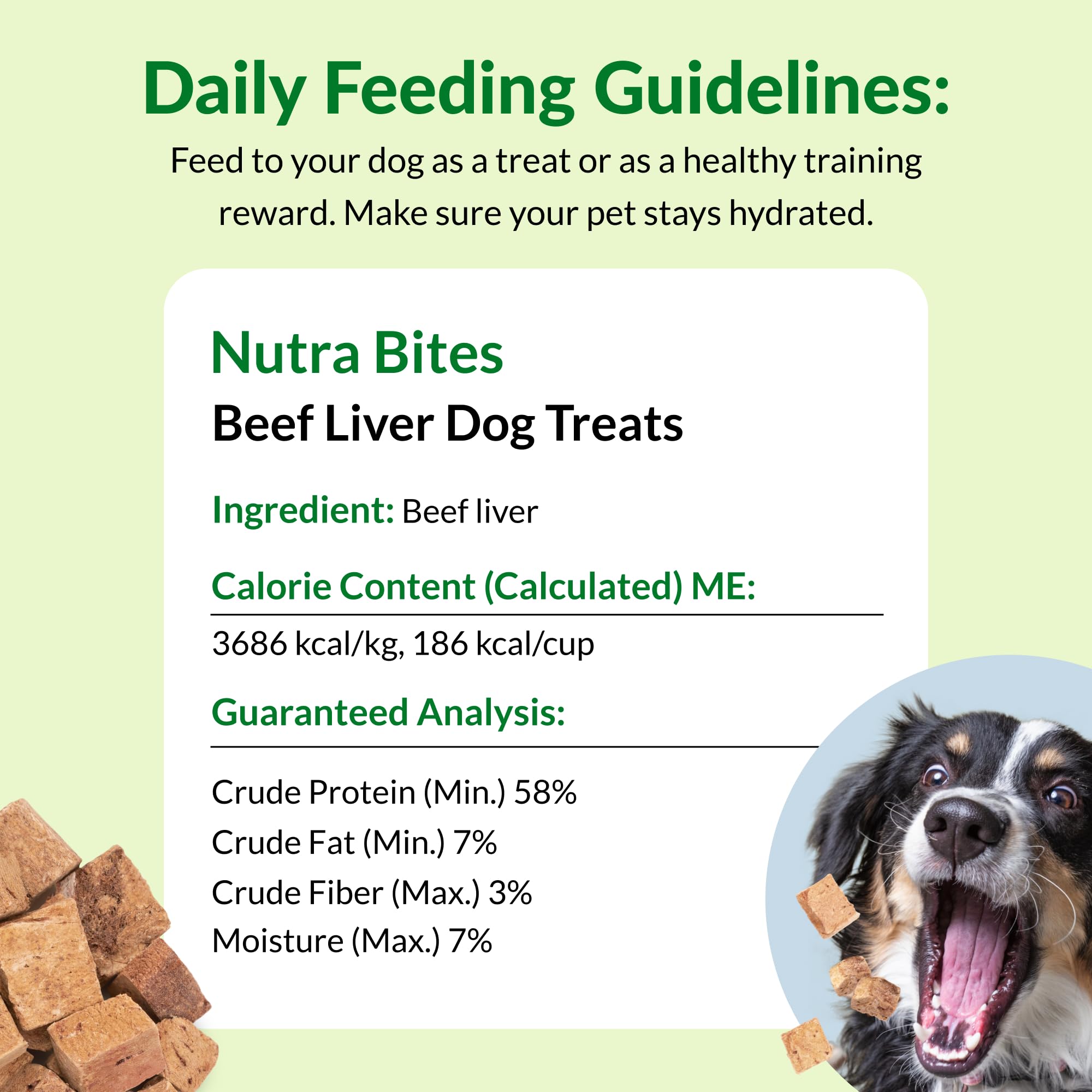 ULTIMATE PET NUTRITION comparación de tamaño para escala, controla porciones