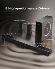 ULTIMEA drivers ascendentes con neodimio para altura sonora