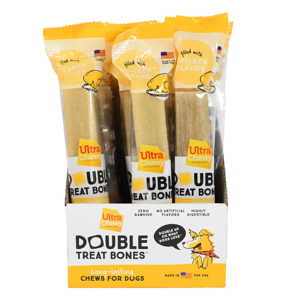 Ultra Chewy hueso dentro bolso de viaje, práctico para salidas